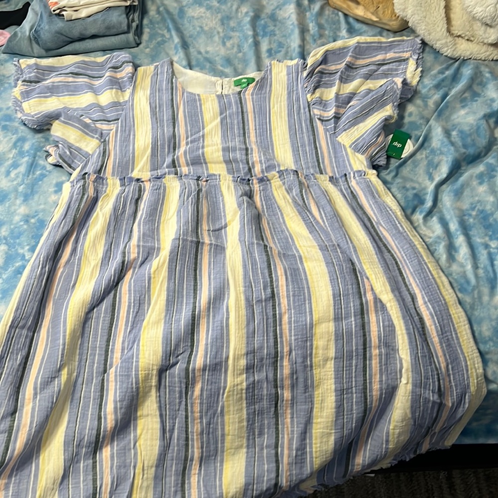 NWT pastel striped dress size XL